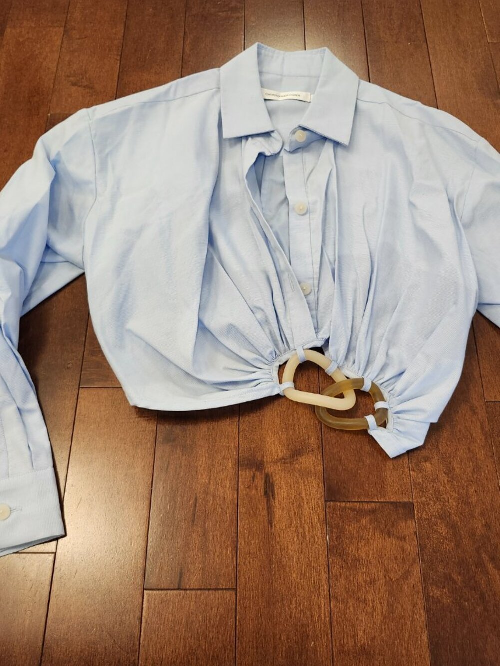 Christopher Esber women's long sleeve button up in size 8 - Picture 9 of 9